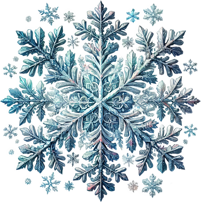Motivtransfer 8972 Schneekristall