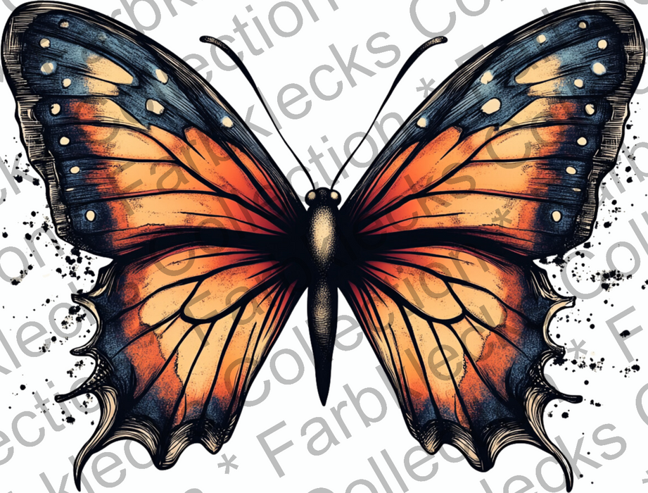 Motivtransfer 9732 Bunter Schmetterling