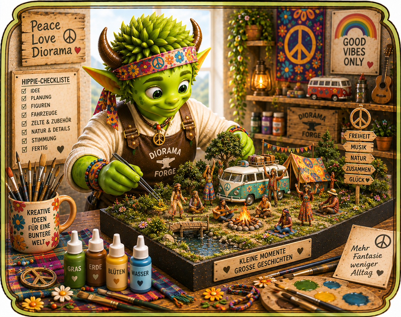 Hippie und Flowerpower