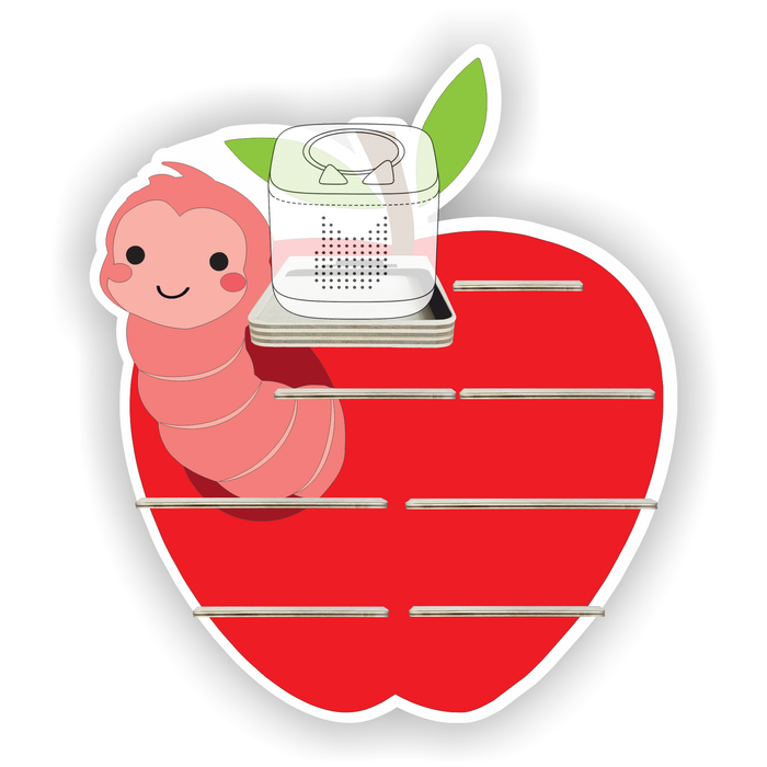 Regal für Musikbox - Apfelwürmchen