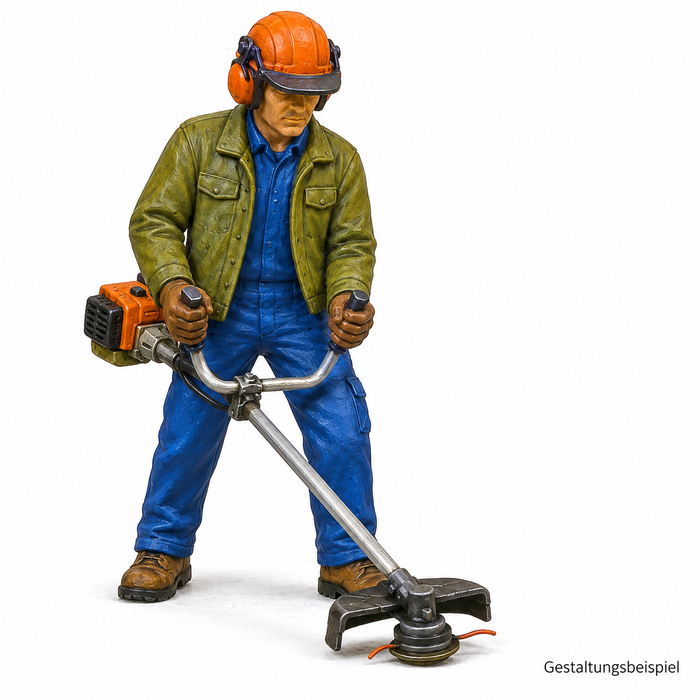 Arbeiter mit Freischneider - (DF-730)