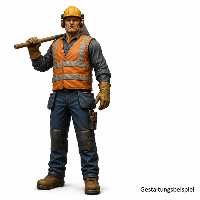 Arbeiter mit Schaufel - (DF-736)