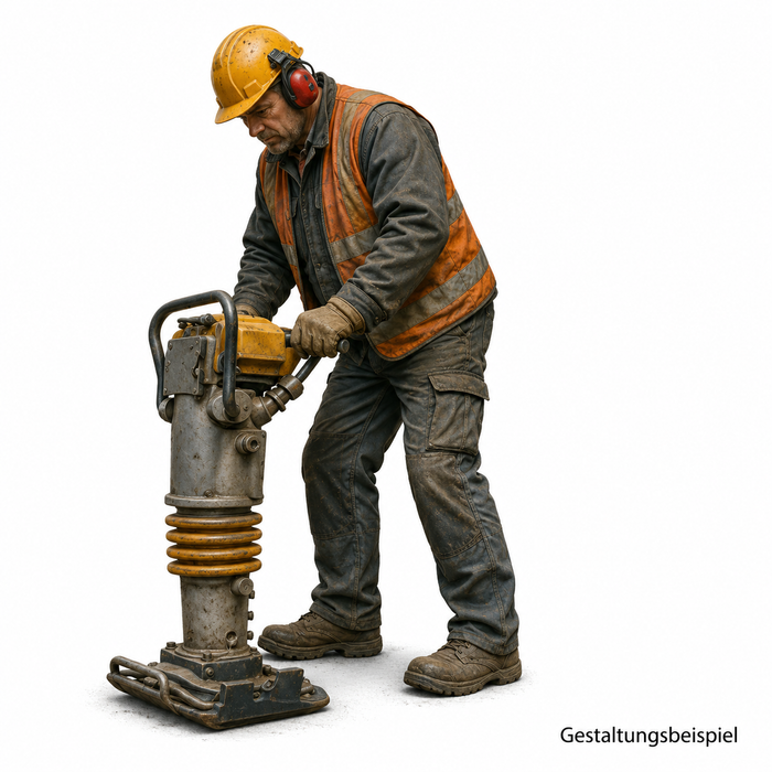 Arbeiter mit Stampfer - (DF-738)