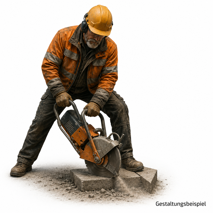 Arbeiter mit Trennschleifer - (DF-739)