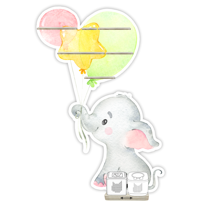 Regal für Musikbox - Ballon Elefant