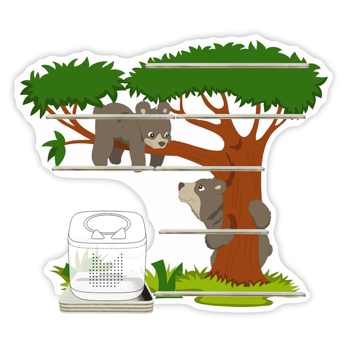 Regal für Musikbox - Baum mit Bären