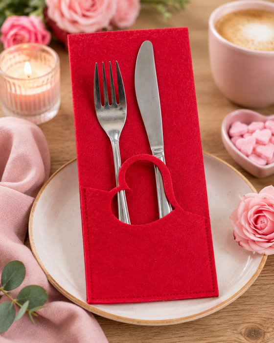 Bestecktasche Herz A Einschlag 12,5 cm