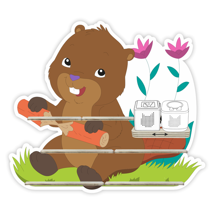 Regal für Musikbox - Bieber im Gras