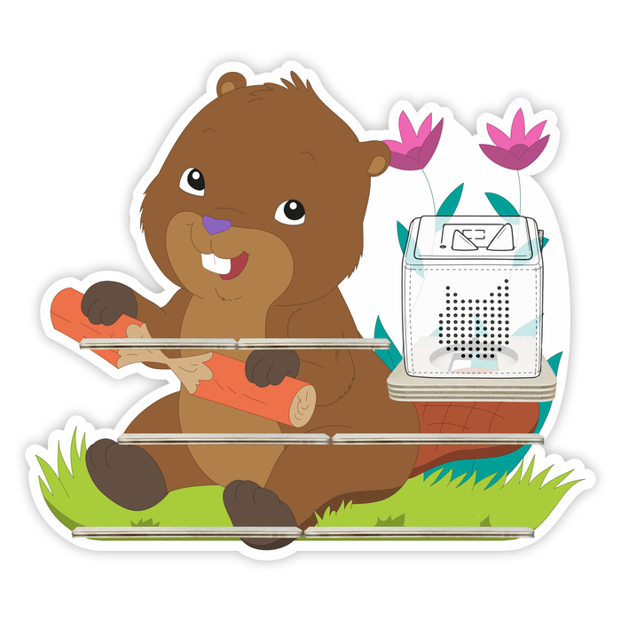 Regal für Musikbox - Bieber im Gras