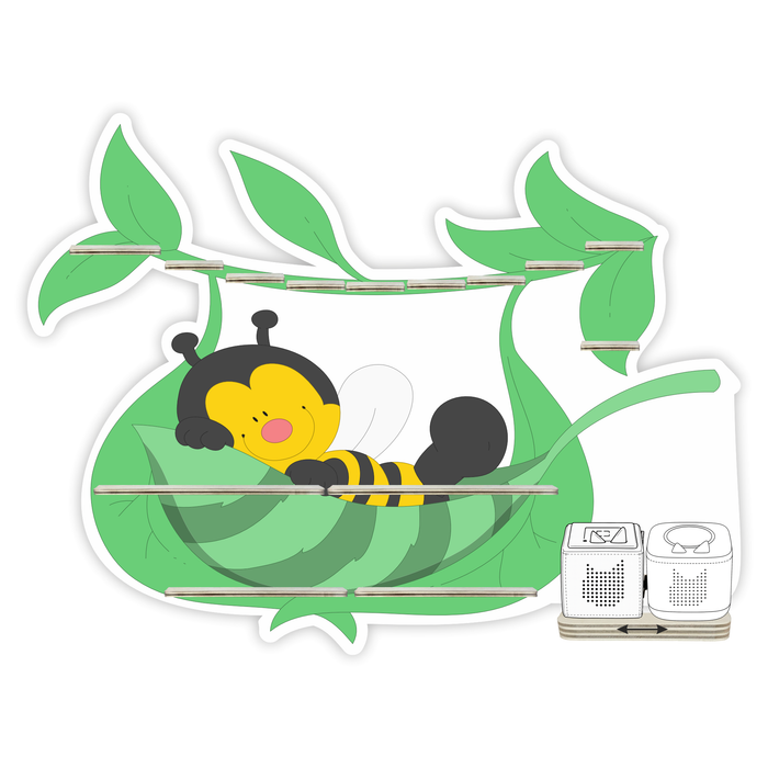 Regal für Musikbox - Biene in der Hängematte