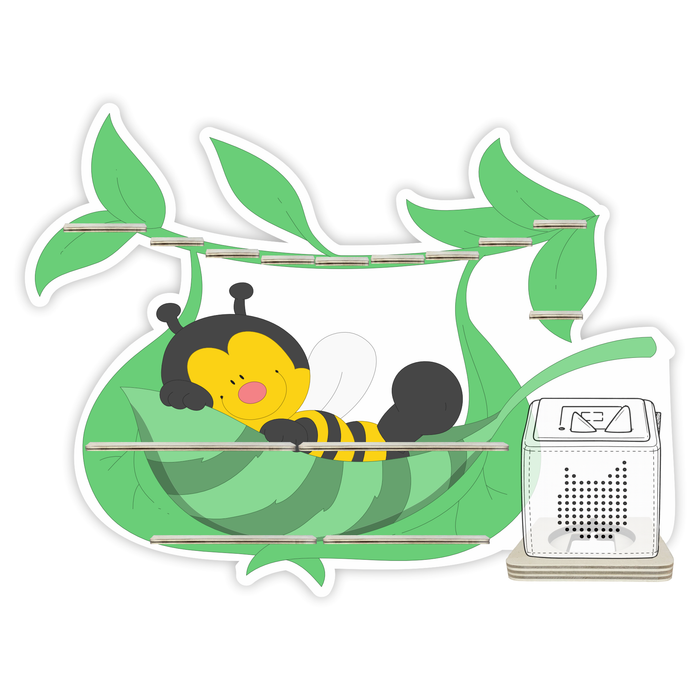 Regal für Musikbox - Biene in der Hängematte