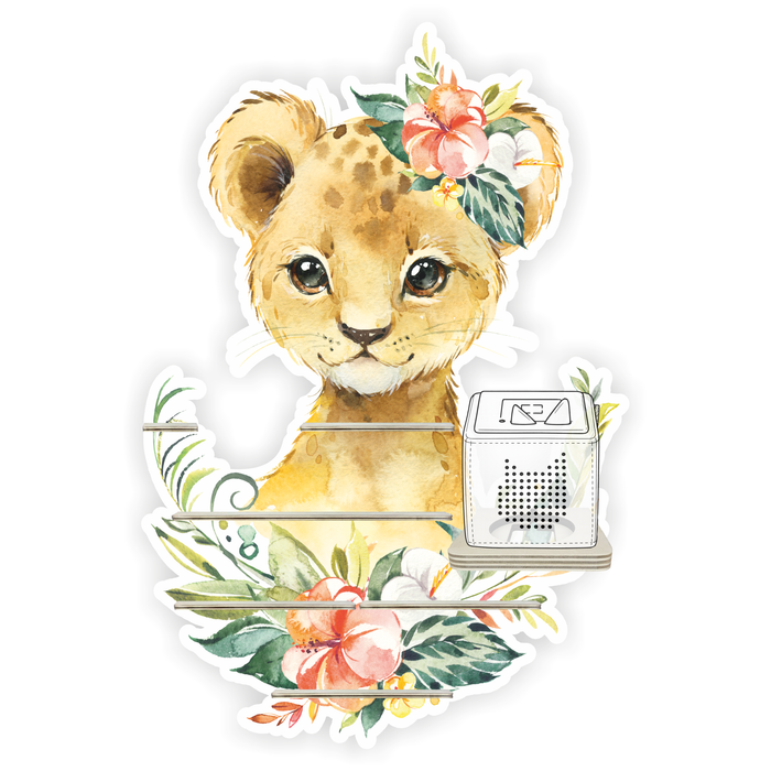 Regal für Musikbox - Blumen Tiger