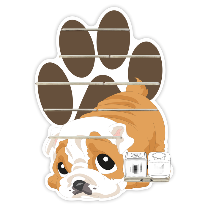 Regal für Musikbox - Bulldogge