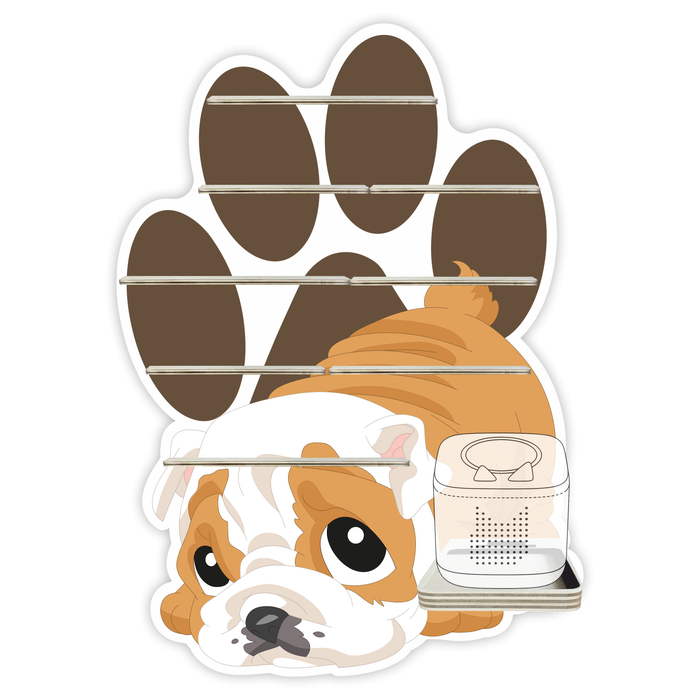 Regal für Musikbox - Bulldogge