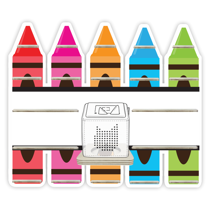 Regal für Musikbox - Buntstifte