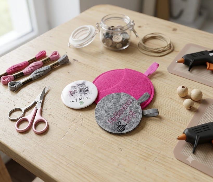 Buttontasche 7,5 cm