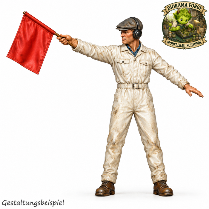 Classic Boxenteam mit Flagge - (DF-1002)