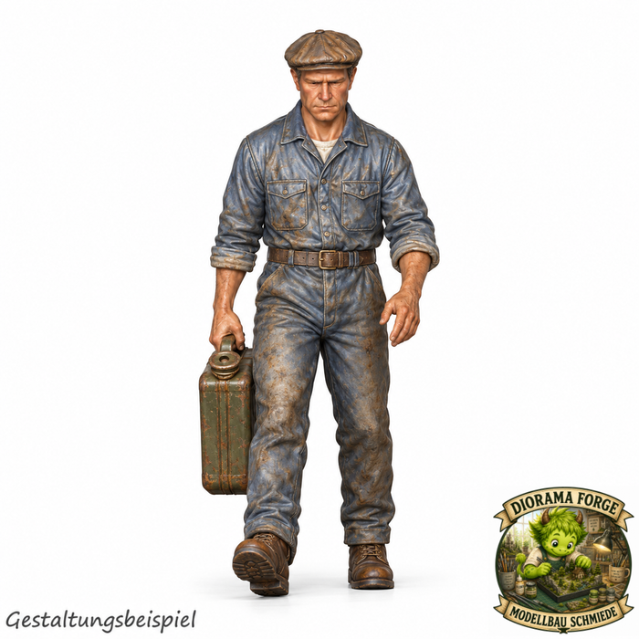 Classic Mechaniker mit Benzinkanister 2 - (DF-1009)
