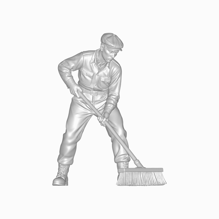 Classic Mechaniker mit Besen - (DF-1011)