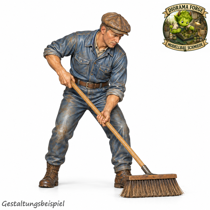 Classic Mechaniker mit Besen - (DF-1011)