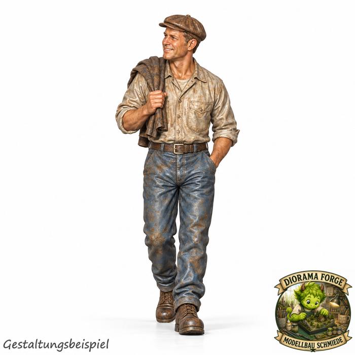 Classic Mechaniker mit Lappen auf der Schulter - (DF-1015)
