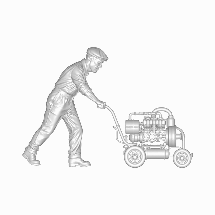 Classic Mechaniker mit Starterwagen - (DF-1020)