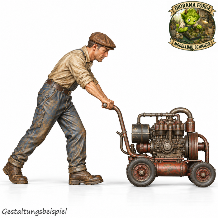 Classic Mechaniker mit Starterwagen - (DF-1020)