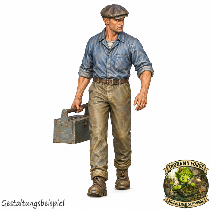 Classic Mechaniker mit Werkzeugkiste - (DF-1025)