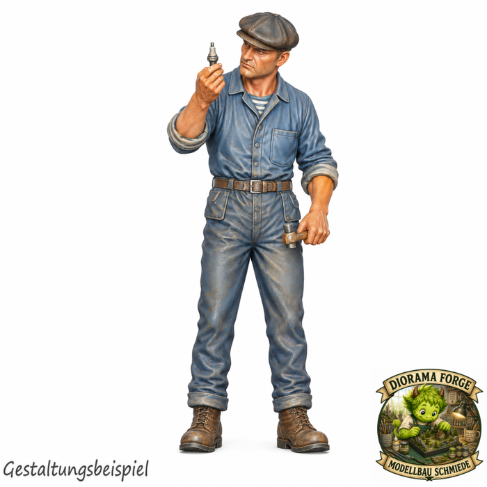 Classic Mechaniker mit Zündkerze - (DF-1026)