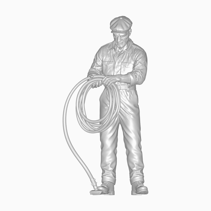 Classic Mechaniker rollt Schlauch zusammen - (DF-1031)