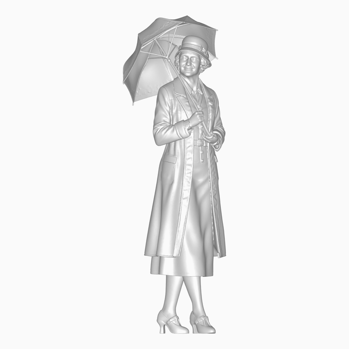 Dame mit Sonnenschirm - (DF-1054)