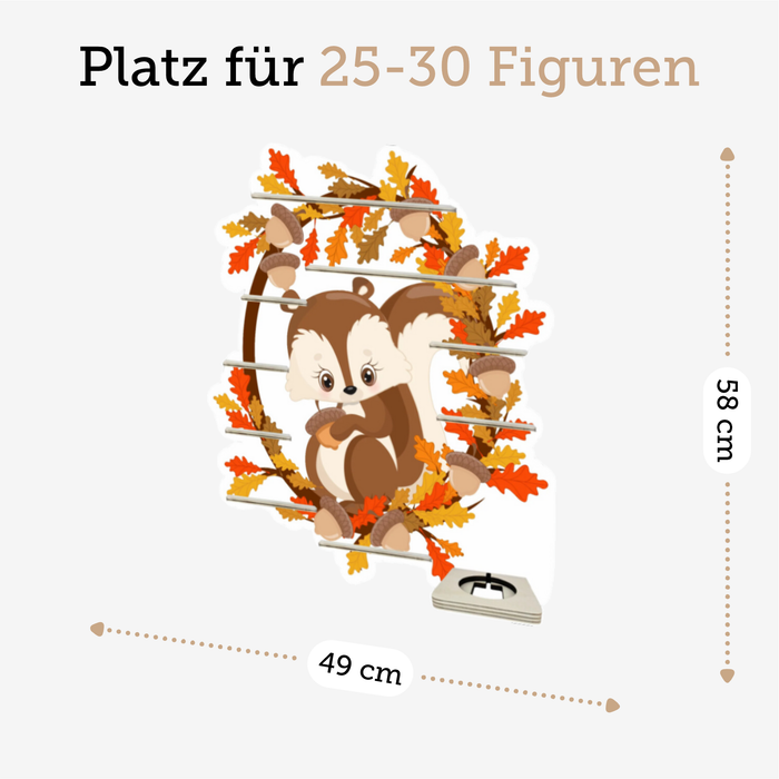 Regal für Musikbox - Eichhörnchen mit Kranz