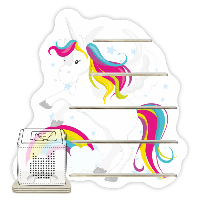 Regal für Musikbox - Einhorn mit Regenbogen