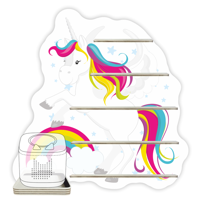 Regal für Musikbox - Einhorn mit Regenbogen