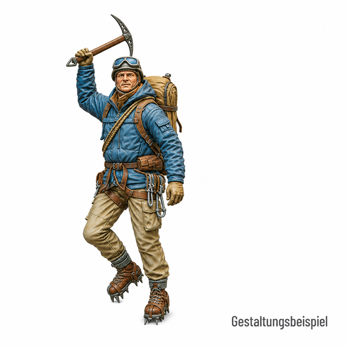 Eiskletterer mit Eispickel - (DF-707)
