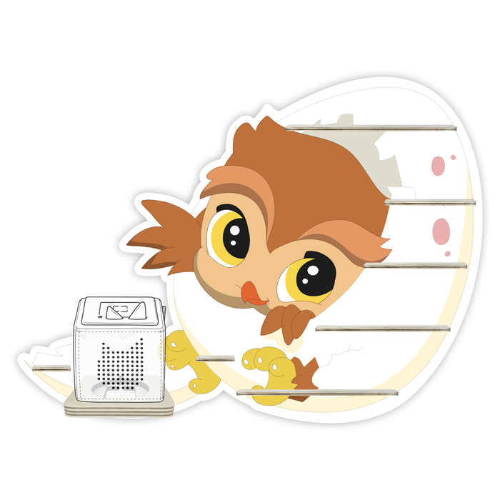 Regal für Musikbox - Eule im Ei 2