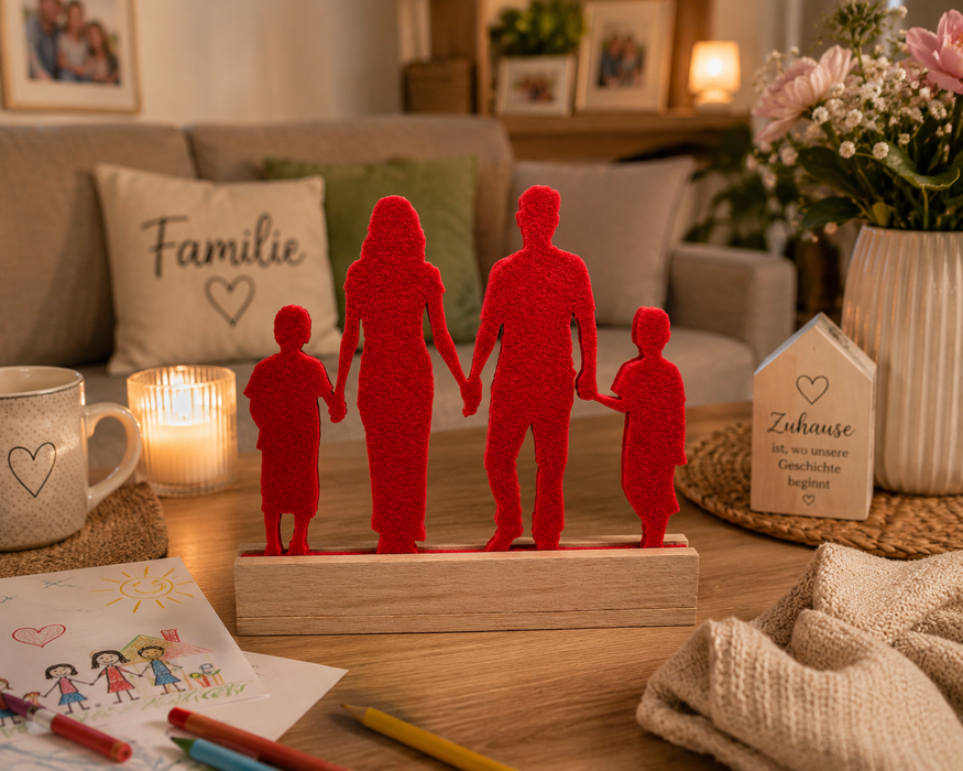 Familie für Holzständer