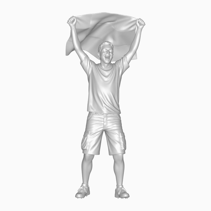 Fan mit Flagge - (DF-1062)