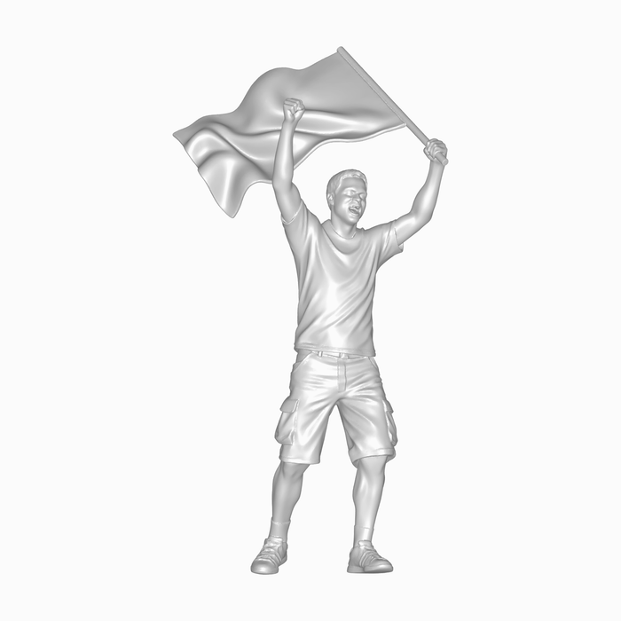 Fan mit grosser Flagge - (DF-1063)