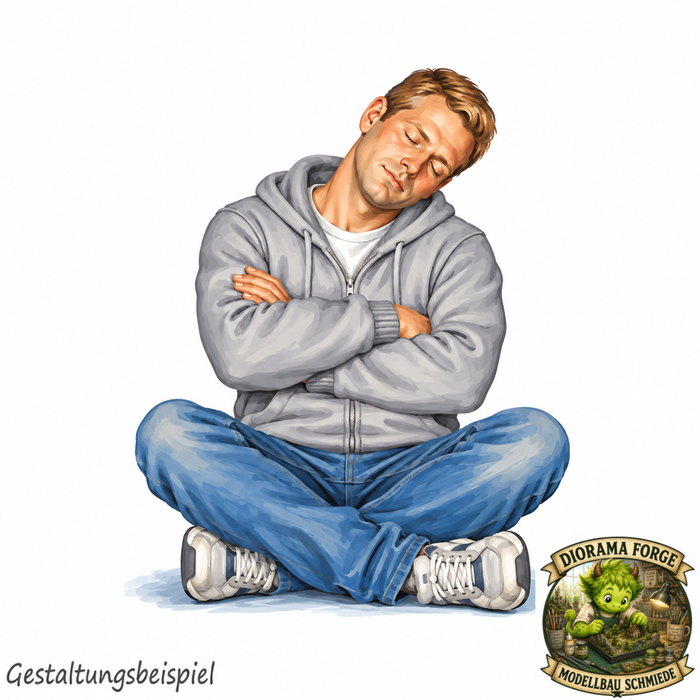 Fan schläft im sitzen - (DF-1069)