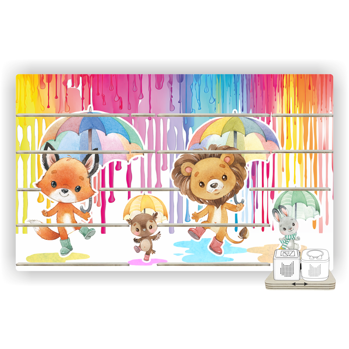 Regal für Musikbox - Farbgewitter