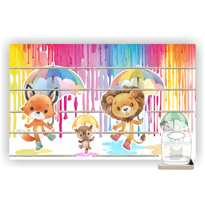 Regal für Musikbox - Farbgewitter