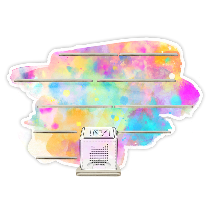 Regal für Musikbox - Farbklecks