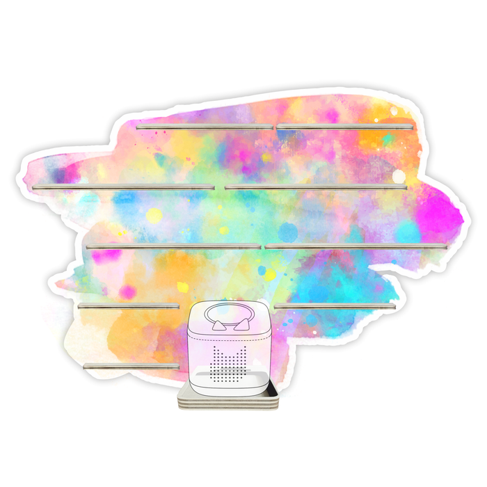 Regal für Musikbox - Farbklecks