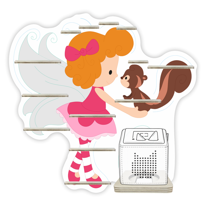 Regal für Musikbox - Fee mit Eichhörnchen