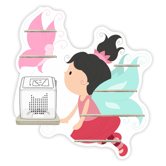 Regal für Musikbox - Fee mit Schmetterling