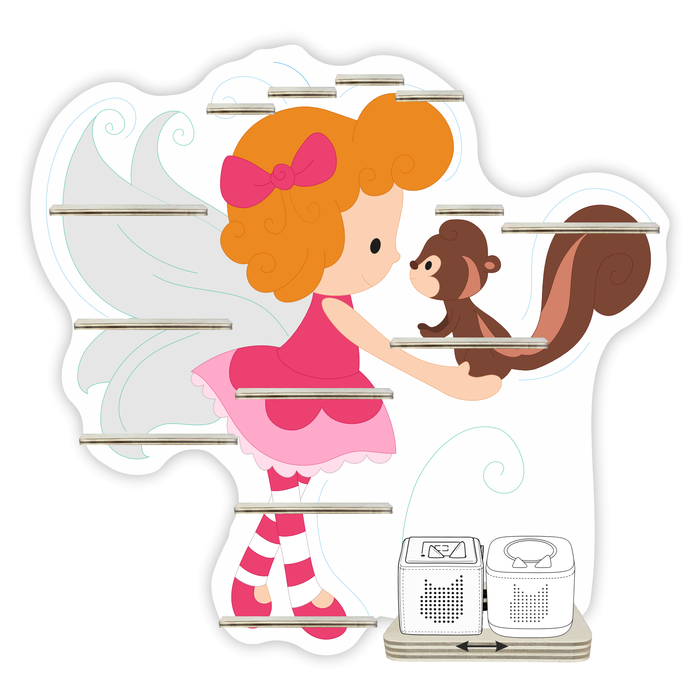 Regal für Musikbox - Fee mit Eichhörnchen