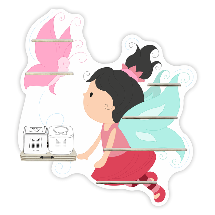 Regal für Musikbox - Fee mit Schmetterling