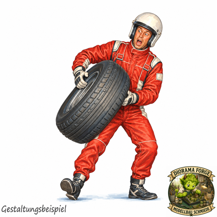 Feuerwehrmann mit Reifen - (DF-1071)