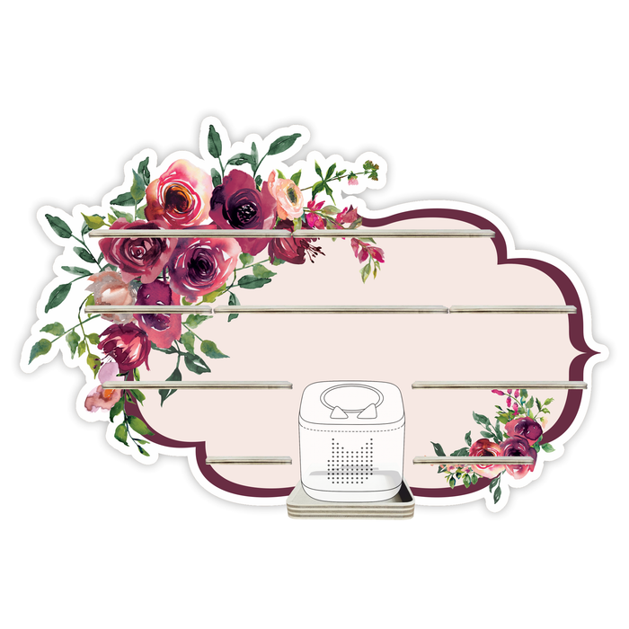 Regal für Musikbox - Flowerpower